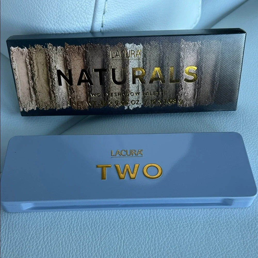 Lacura Naturals Two Eyeshadow Palette- 12 shadows:champagne, grey smoky tones